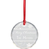 Crystal Circle Ornament