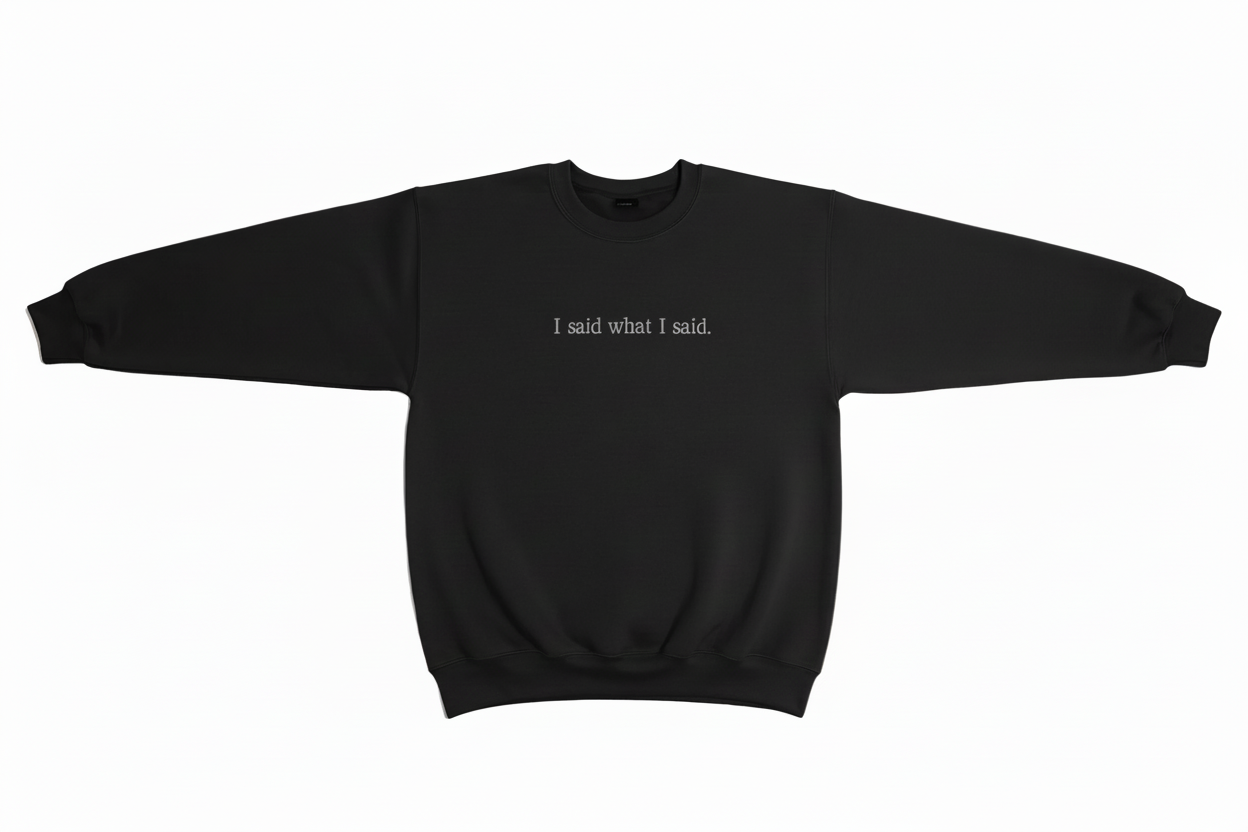 I Said What I Said Sweatshirt