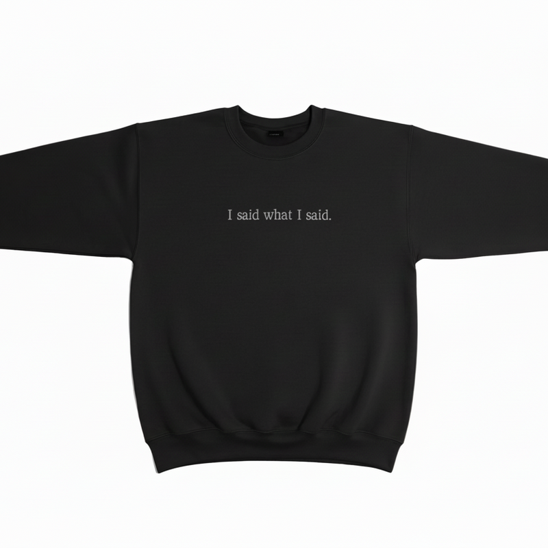 I Said What I Said Sweatshirt