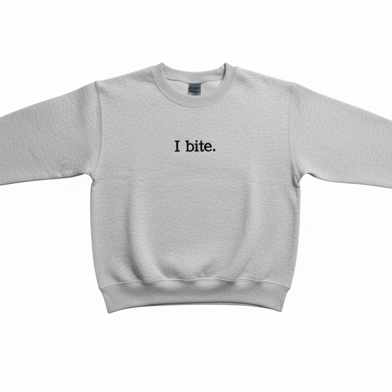 I Bite Sweatshirt