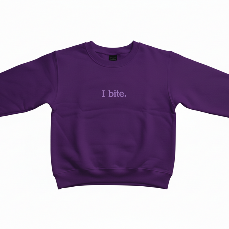 I Bite Sweatshirt