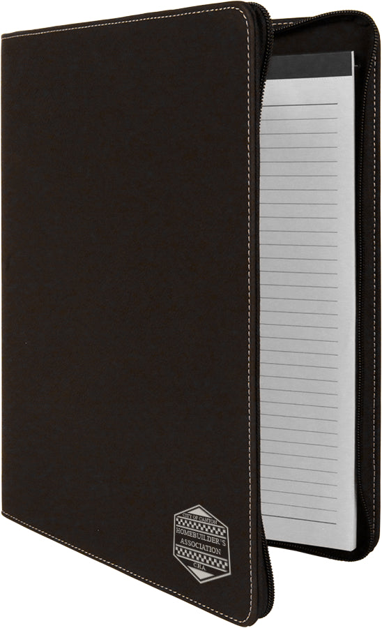 Leatherette Zip Portfolio