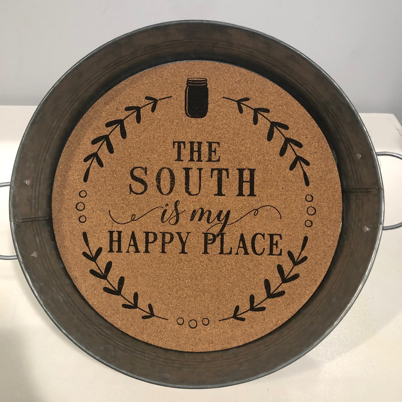 Serving Tray with Cork Insert - Premade