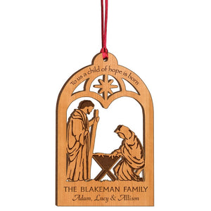 Manger Ornament
