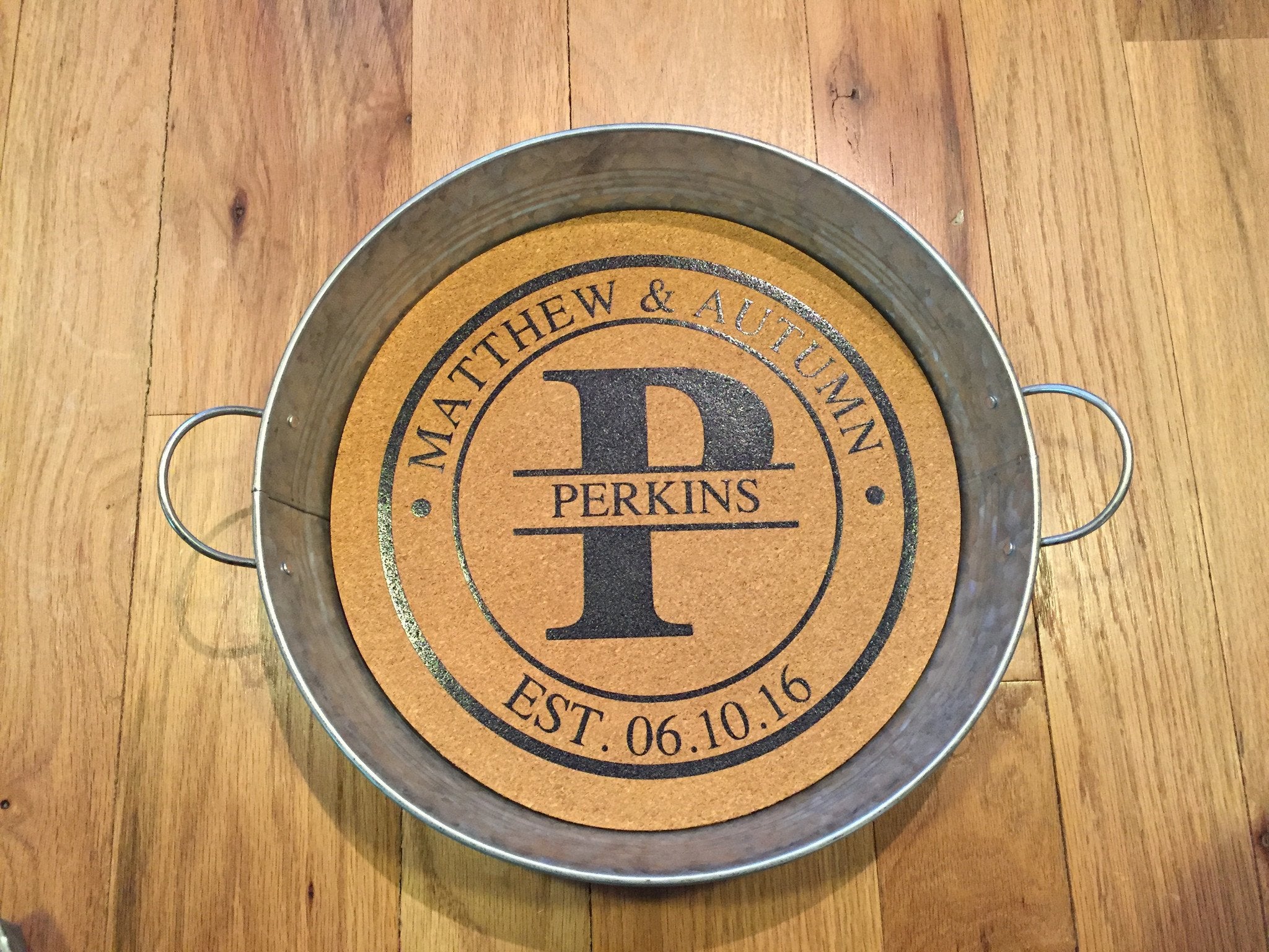 Serving Tray with Cork Insert